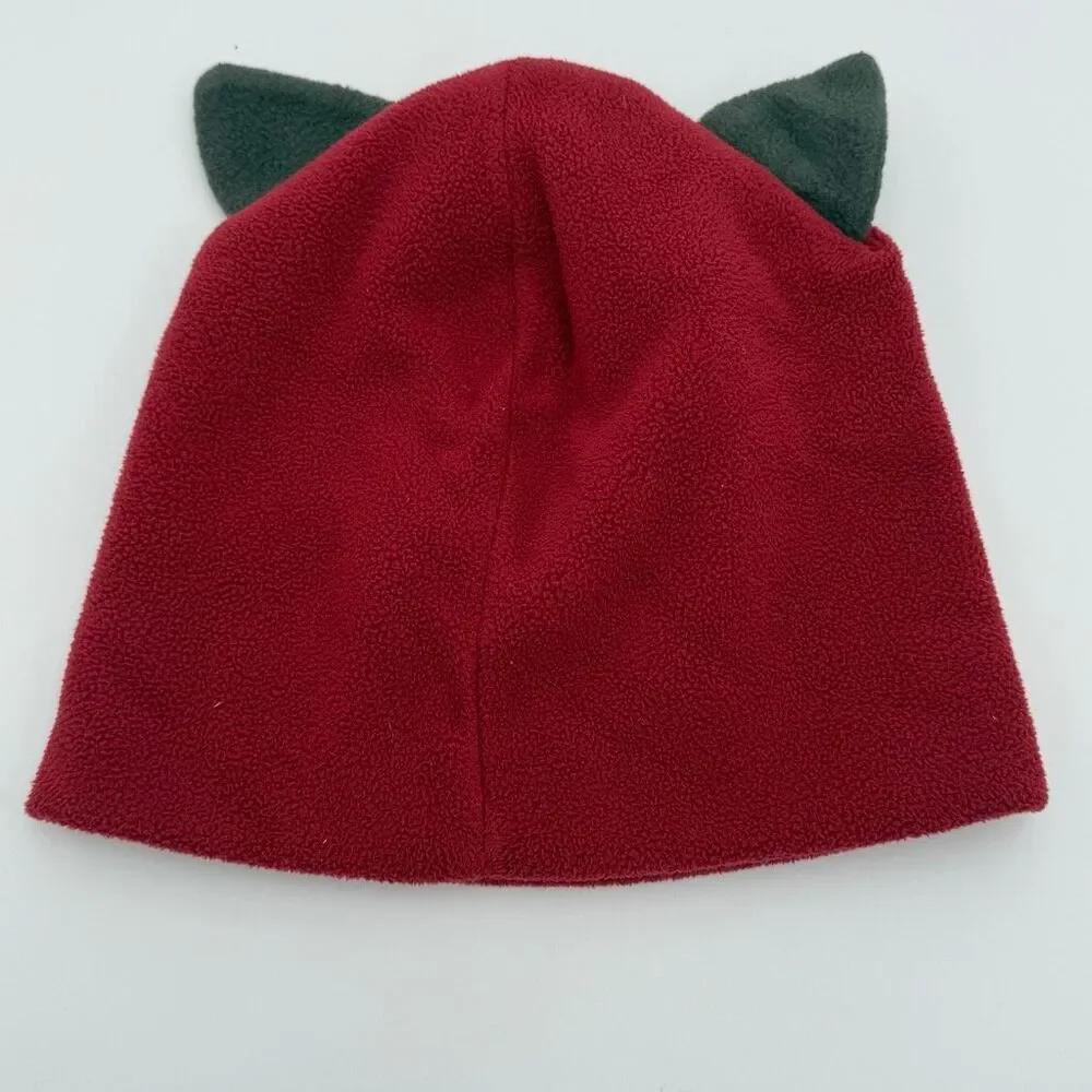 The Mouse Works Red Fox Fleece Beanie Hat - One Size Fits Most OSFM